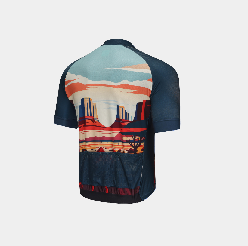 Unisex Cycling Jersey-Natural