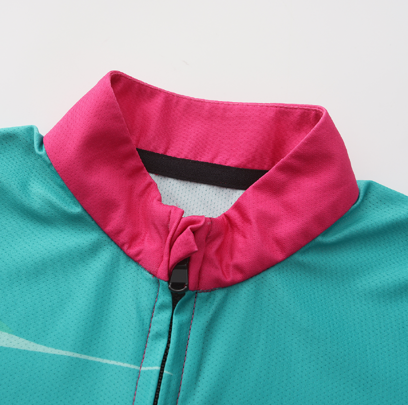 Unisex Printed Cycling Jersey-Bright