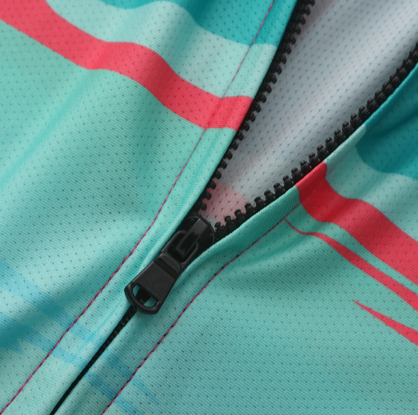 Unisex Printed Cycling Jersey-Bright