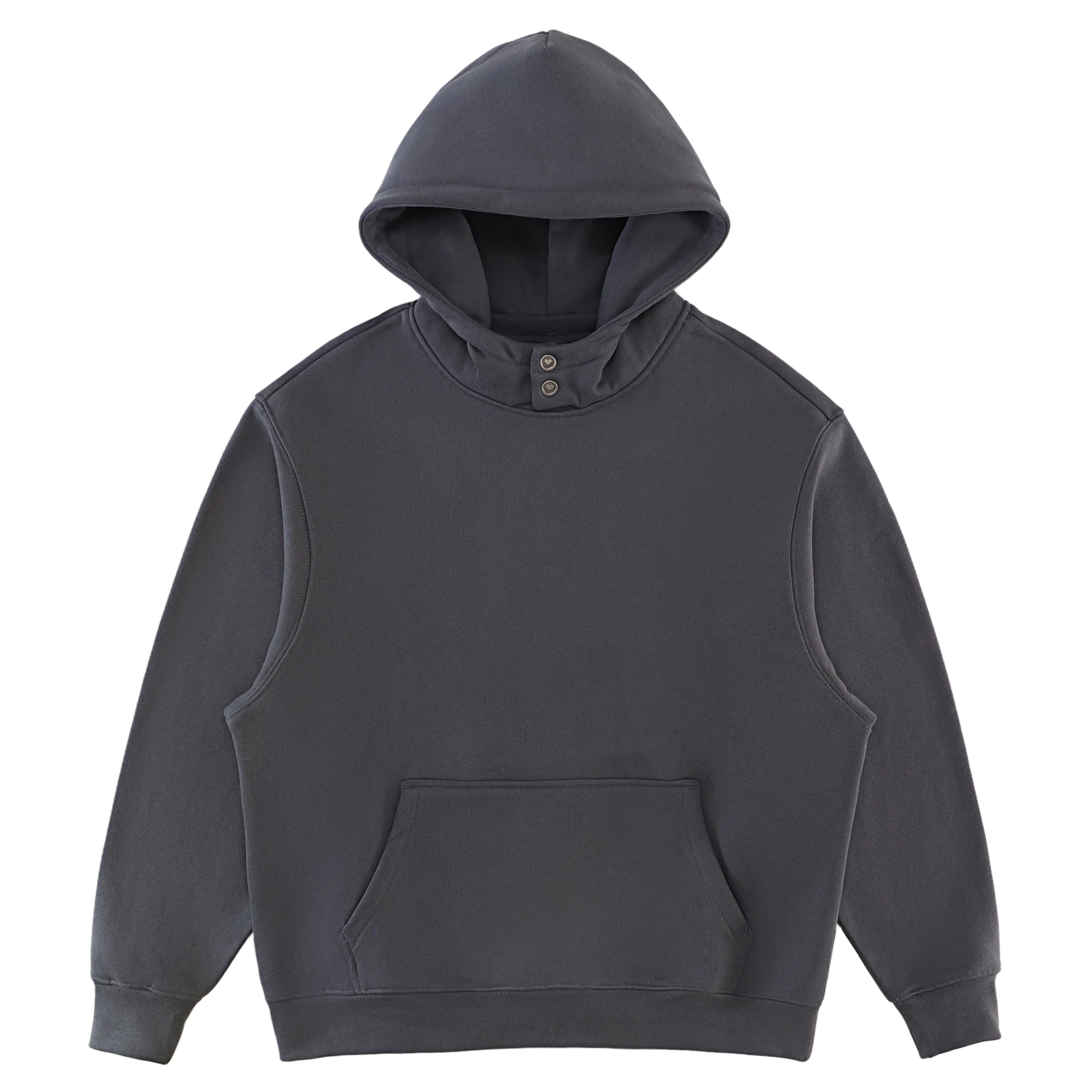 Double-Button Hooded Sweatshirt 510gsm