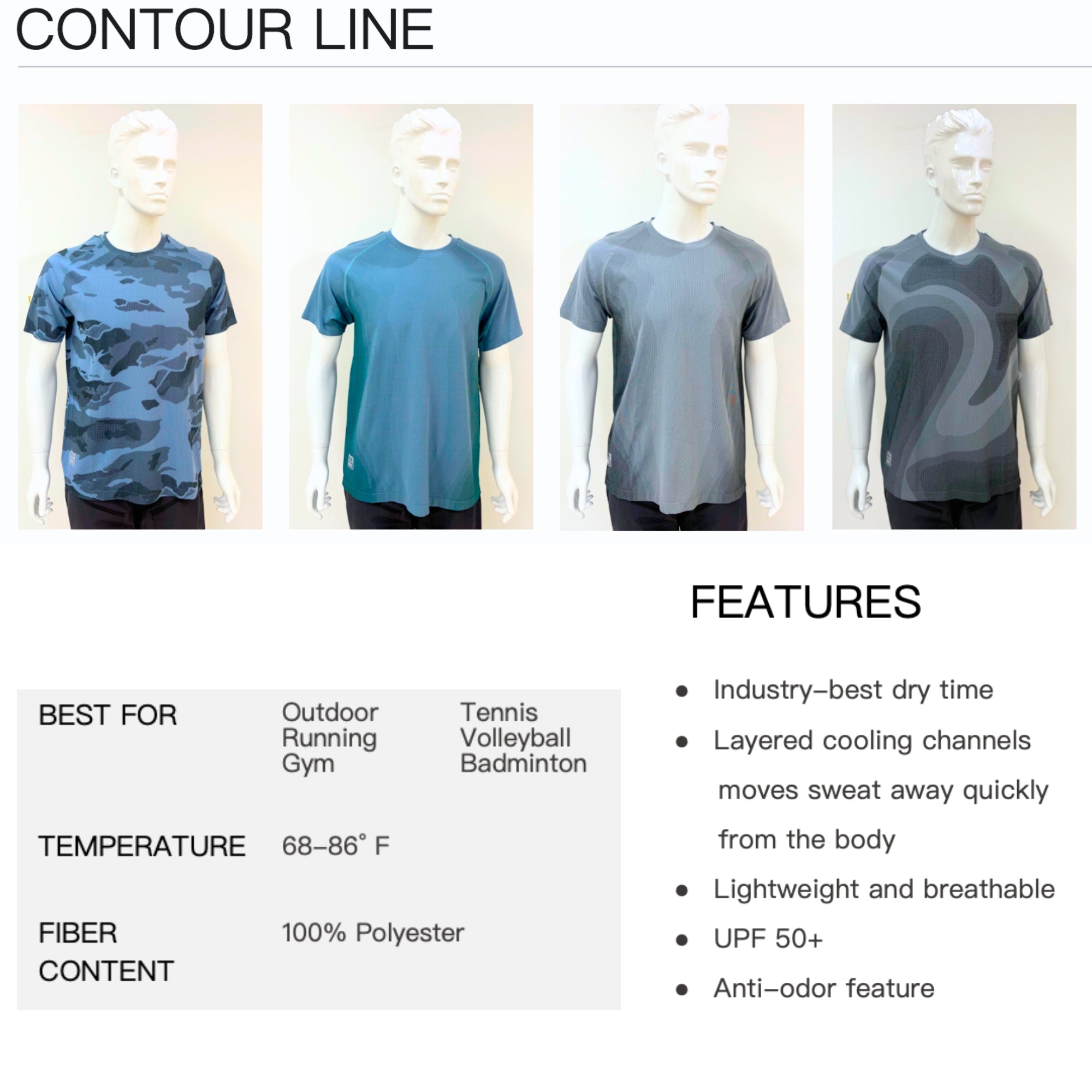 CONTOUR LINE TEE