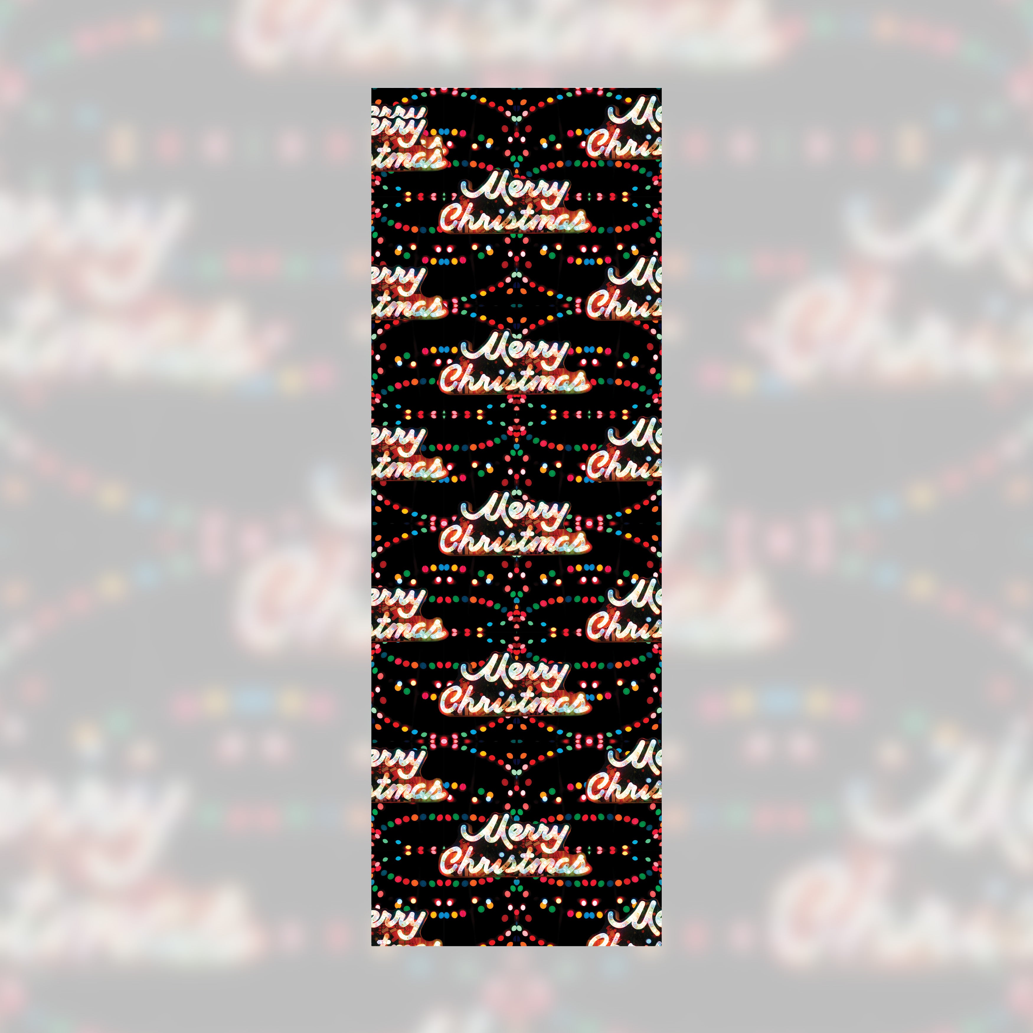 Merry Christmas Light Crew Sock (9")