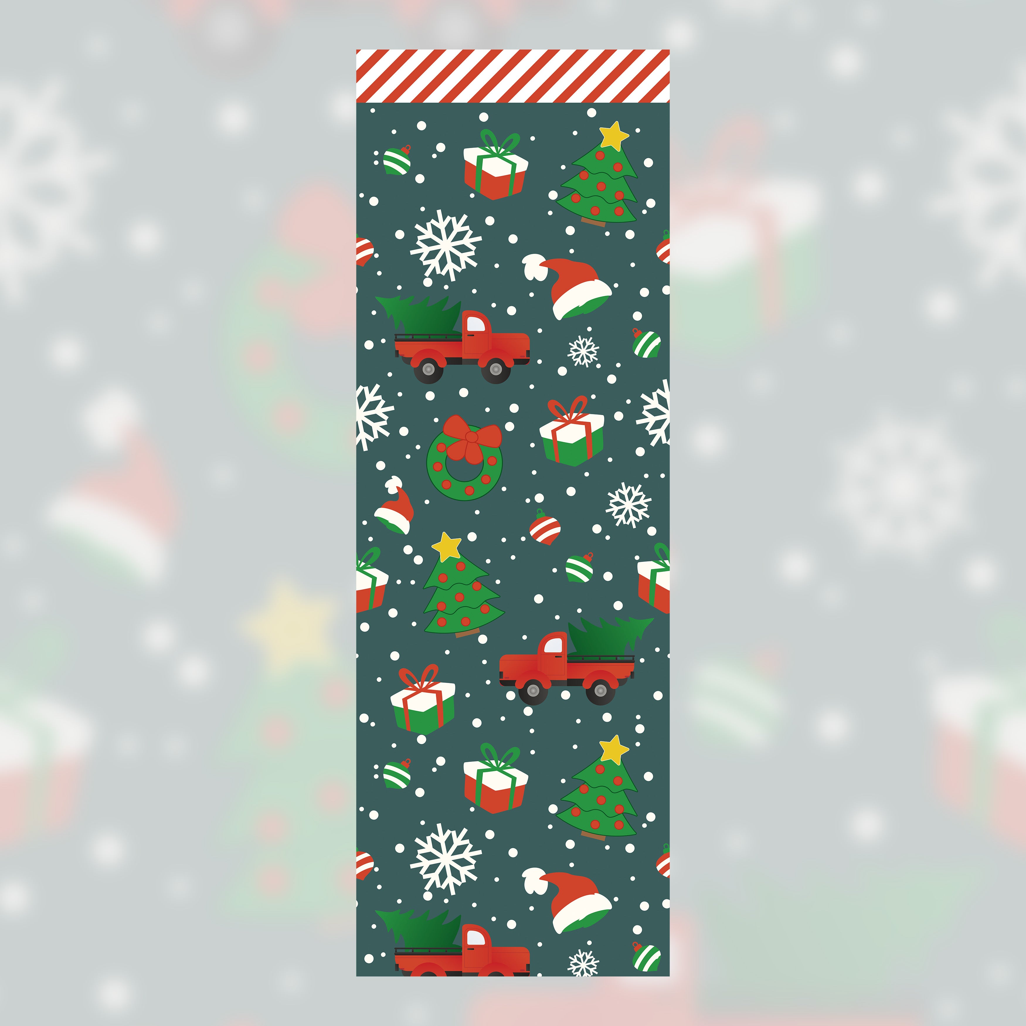 Christmas Theme Crew Sock (9")