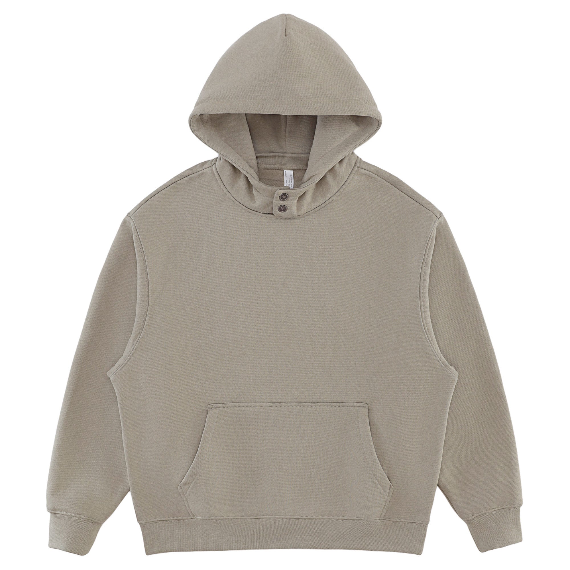 Double-Button Hooded Sweatshirt 510gsm