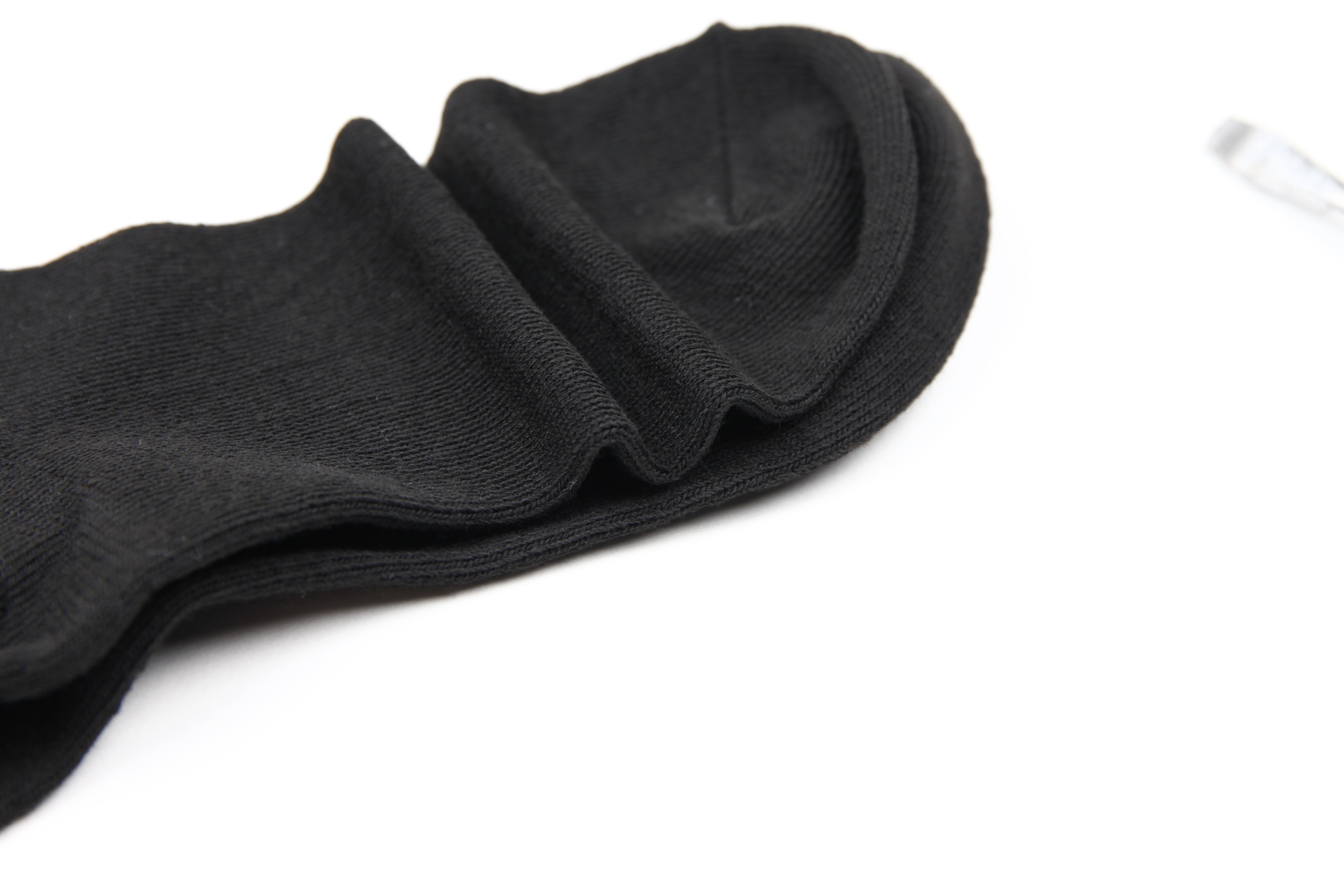 6 Pair Pack Black Ankle Socks-BLCK