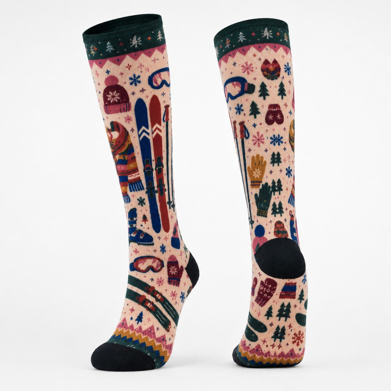 Long Compression Printing Socks