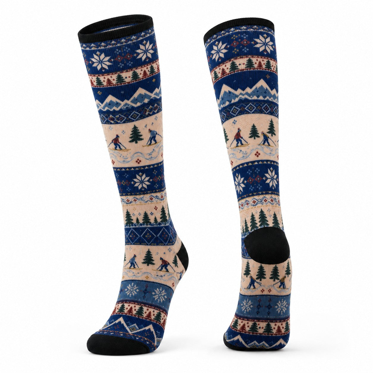Long Compression Printing Socks