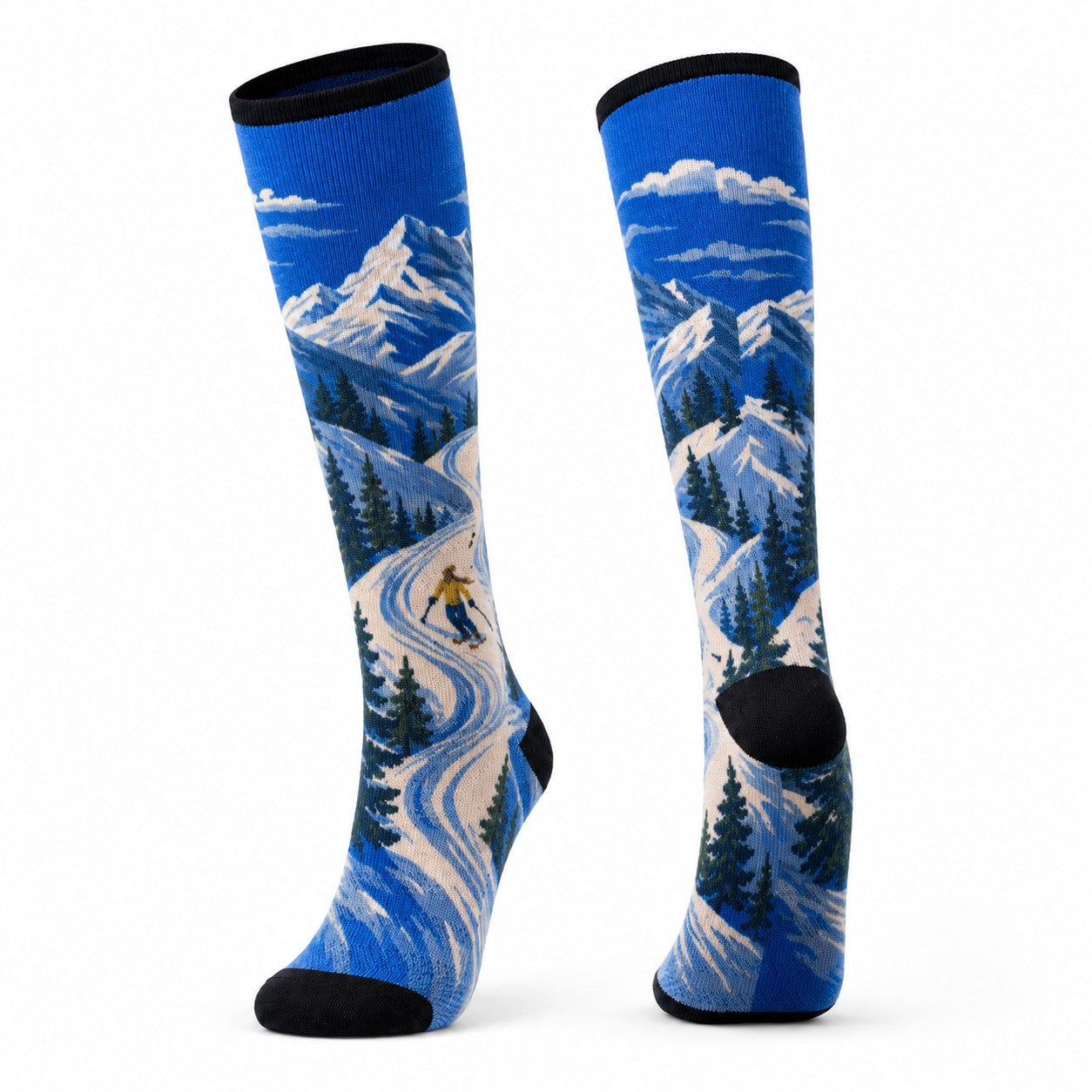 Long Compression Printing Socks