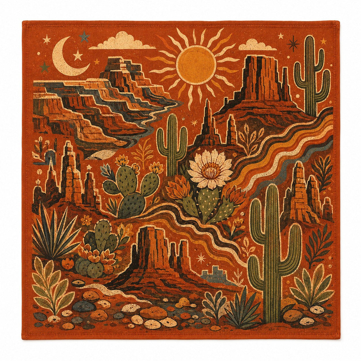Nature Illustrations Bandana