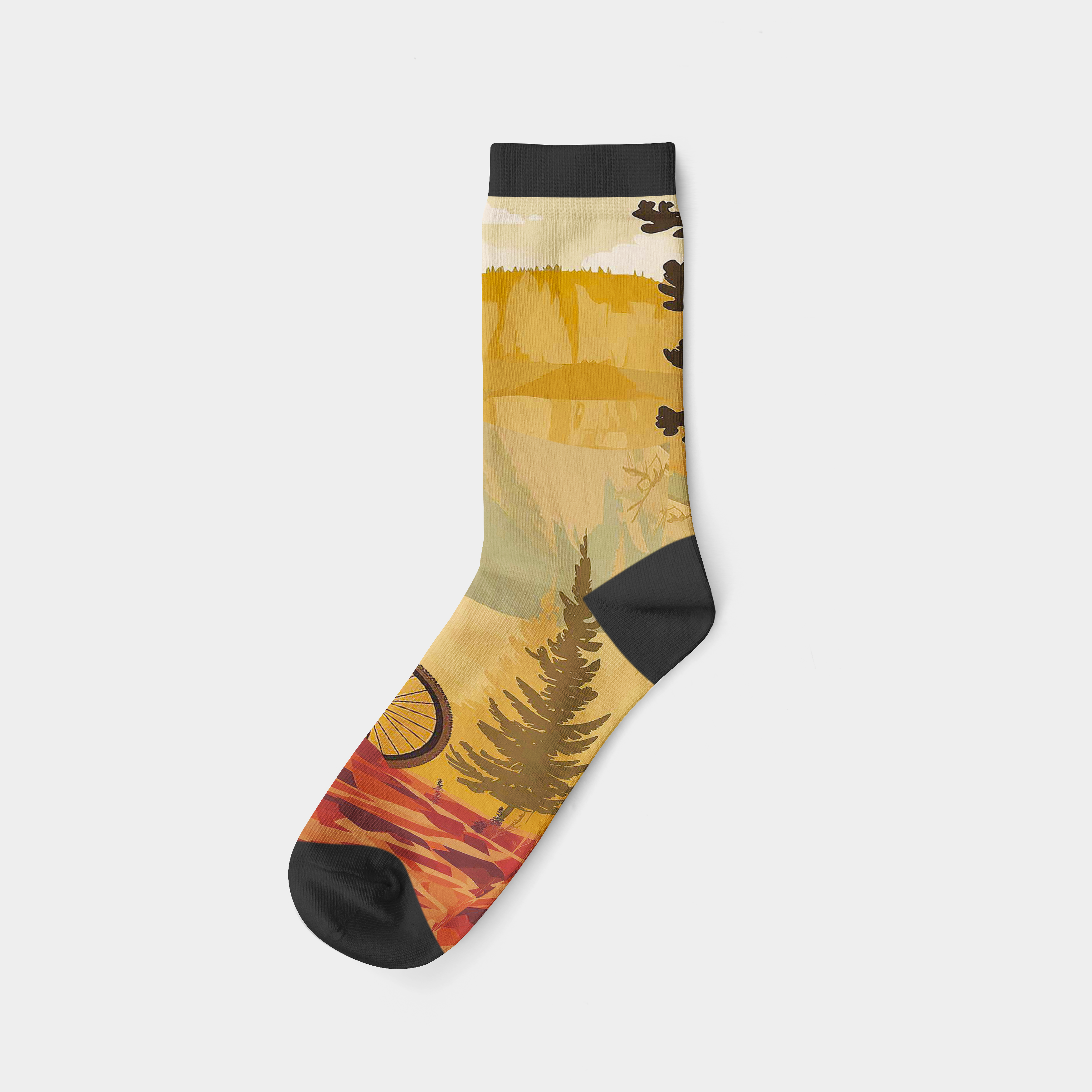 Utah Moab Crew Socks(7")