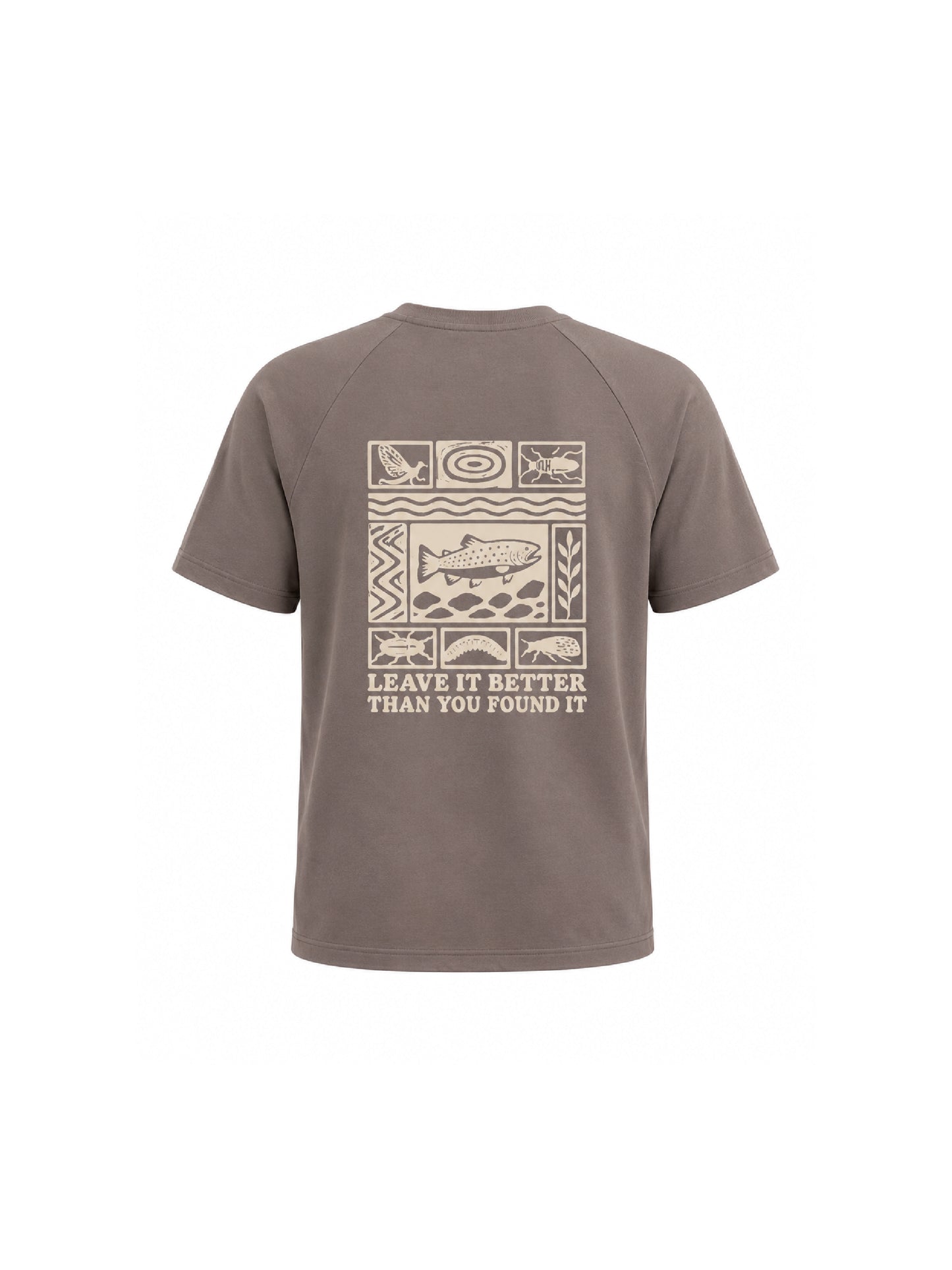 Fish Block Print - Women's Kool Wool Wide Fit Short Sleeve T-Shirt