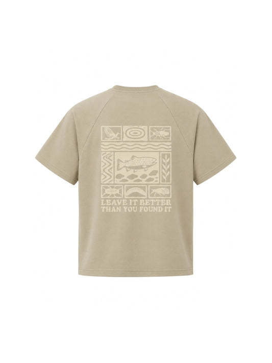 Fish Block Print - Women's Kool Wool Wide Fit Short Sleeve T-Shirt