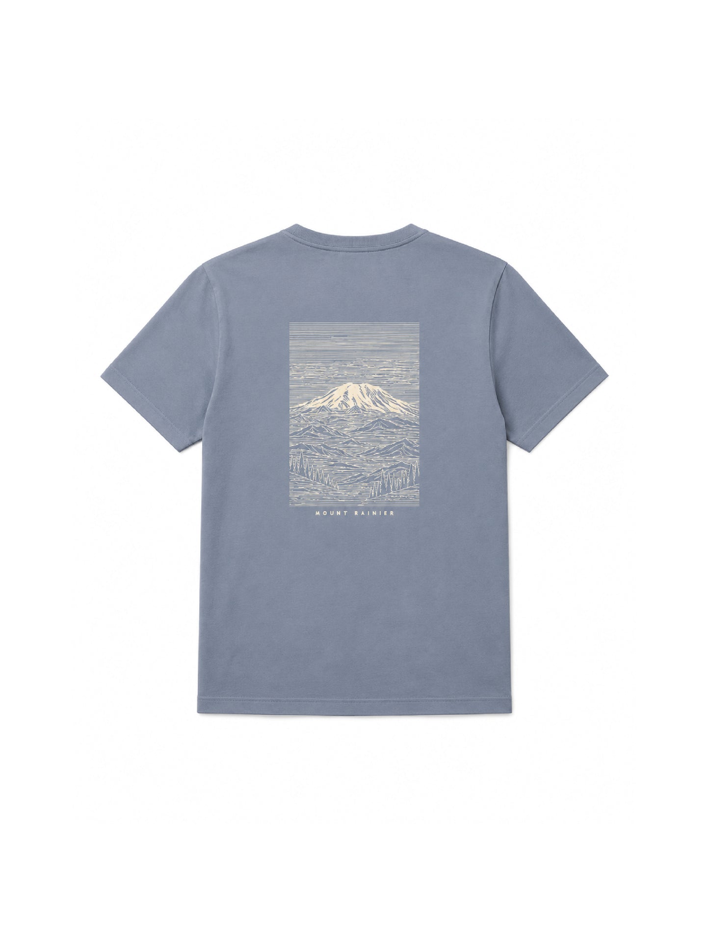 Contour Mountains - Men's Kool Wool Short Sleeve T-Shirt