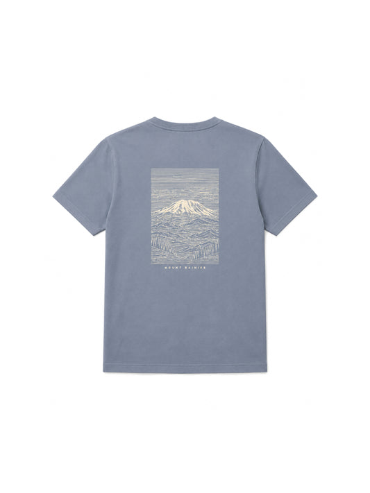 Kool Wool Series - "Contour Mountains" Men's Kool Wool Short Sleeve T-Shirt