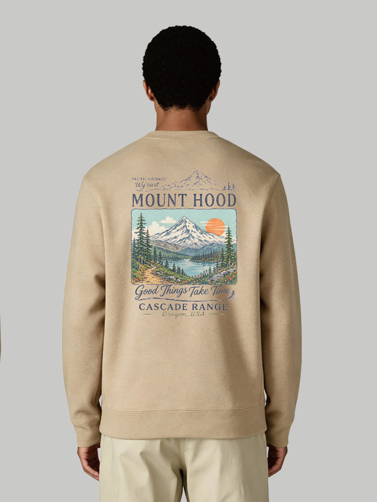 Illustration Postcard Series Sweatshirt