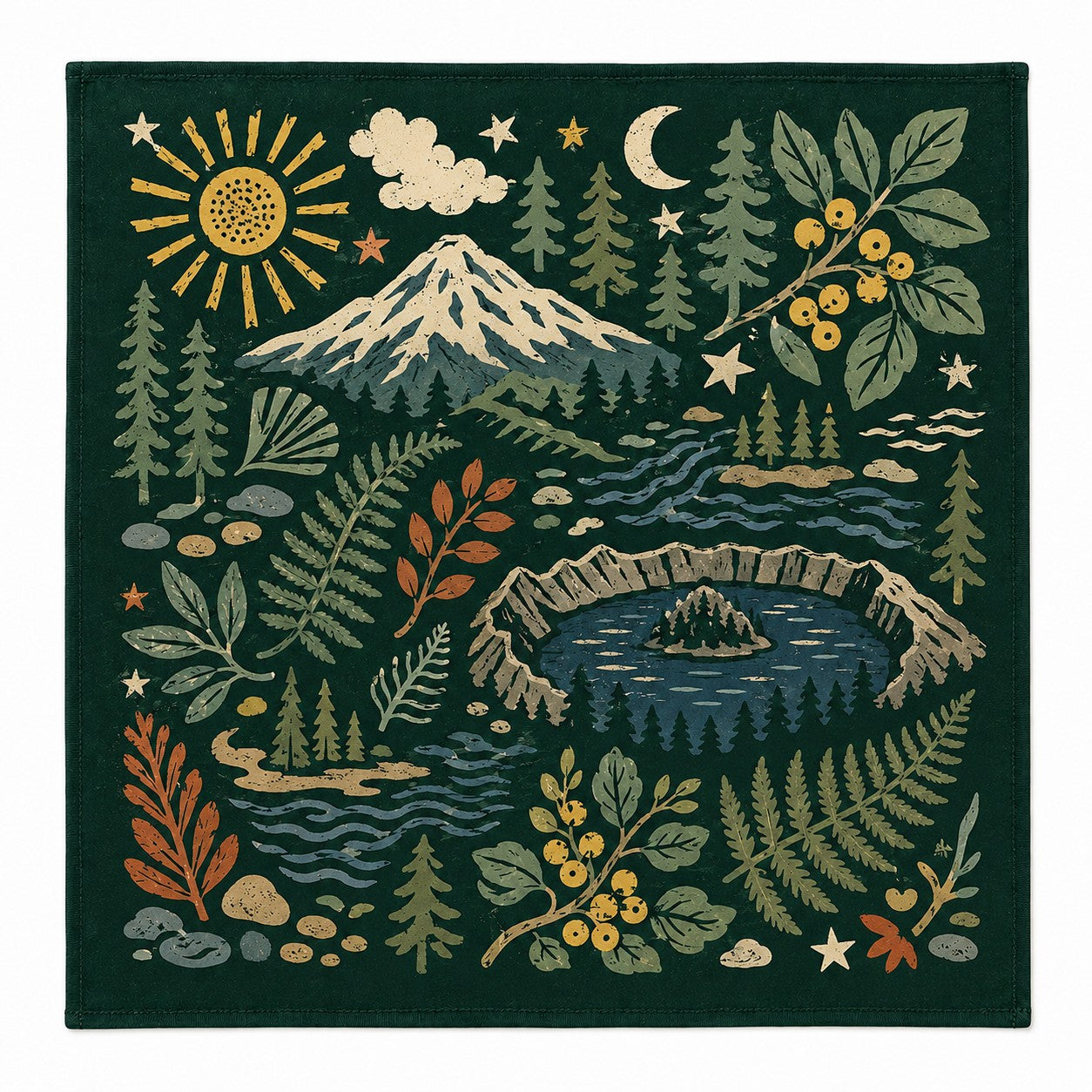Nature Illustrations Bandana