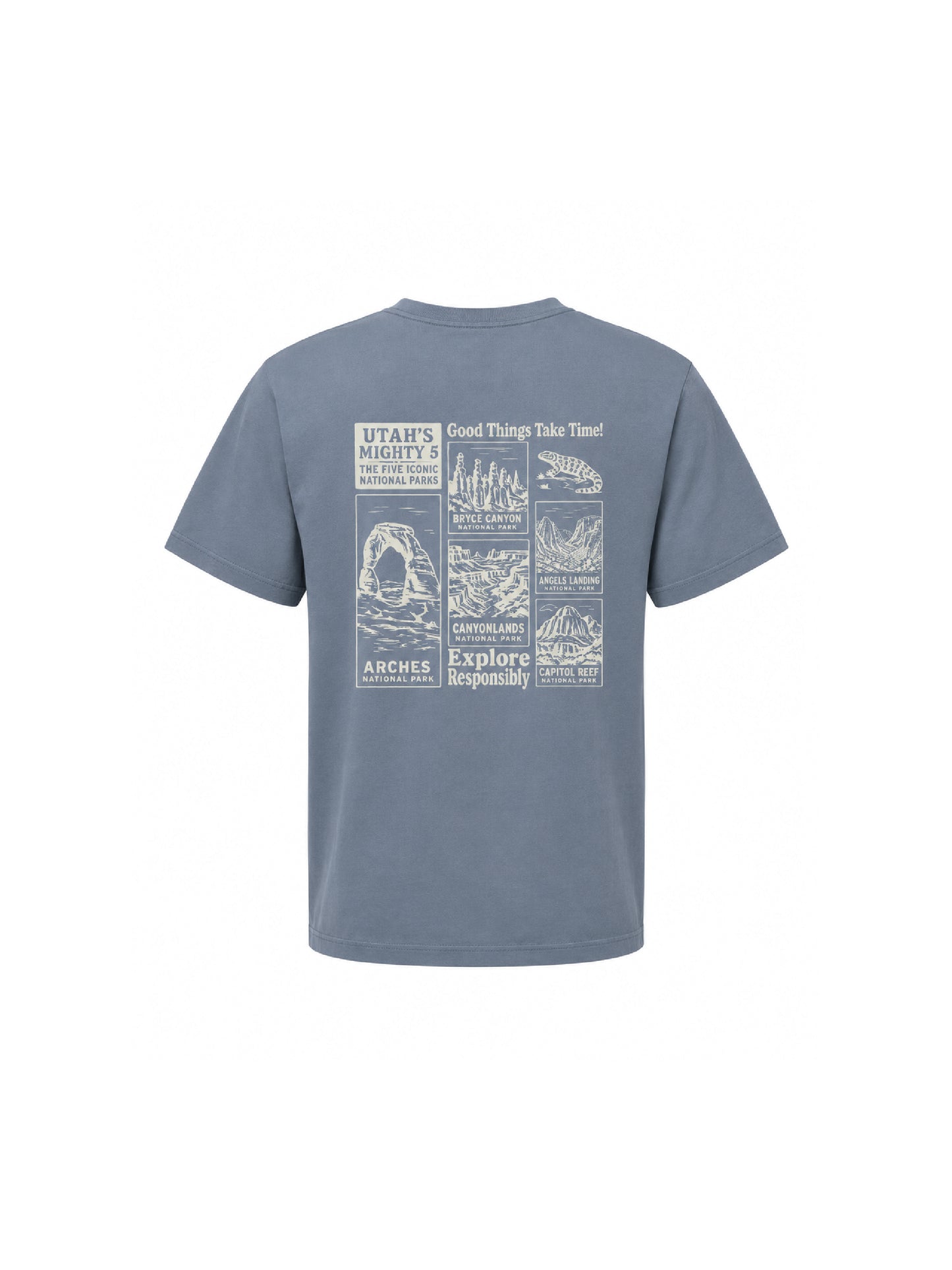 Utah’s Mighty Five - Men's Kool Wool Short Sleeve T-Shirt