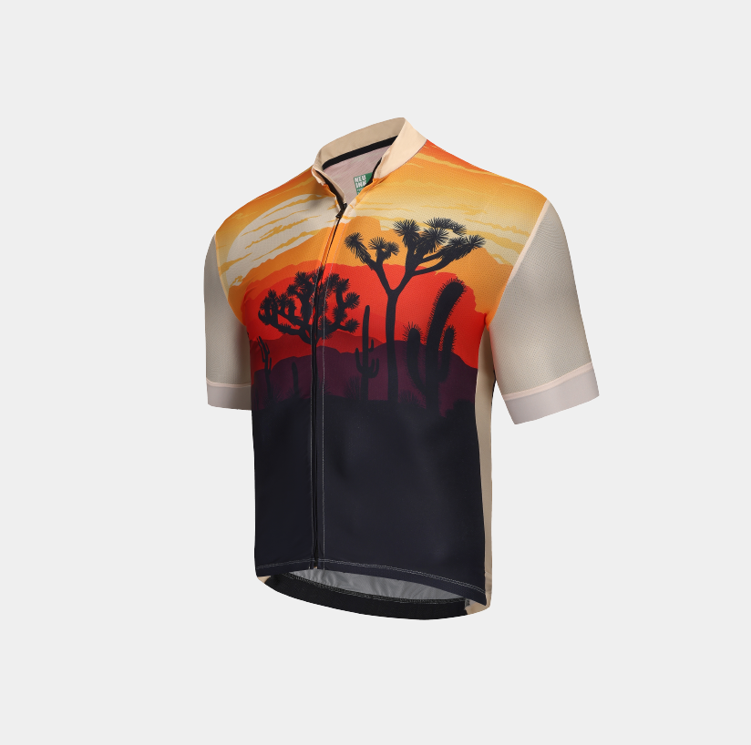 Men's Printed Cycling Jersey-Joshuya