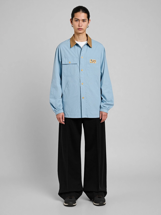 Outdoor Series - Color-Block Packable Sun Protection Button-Up