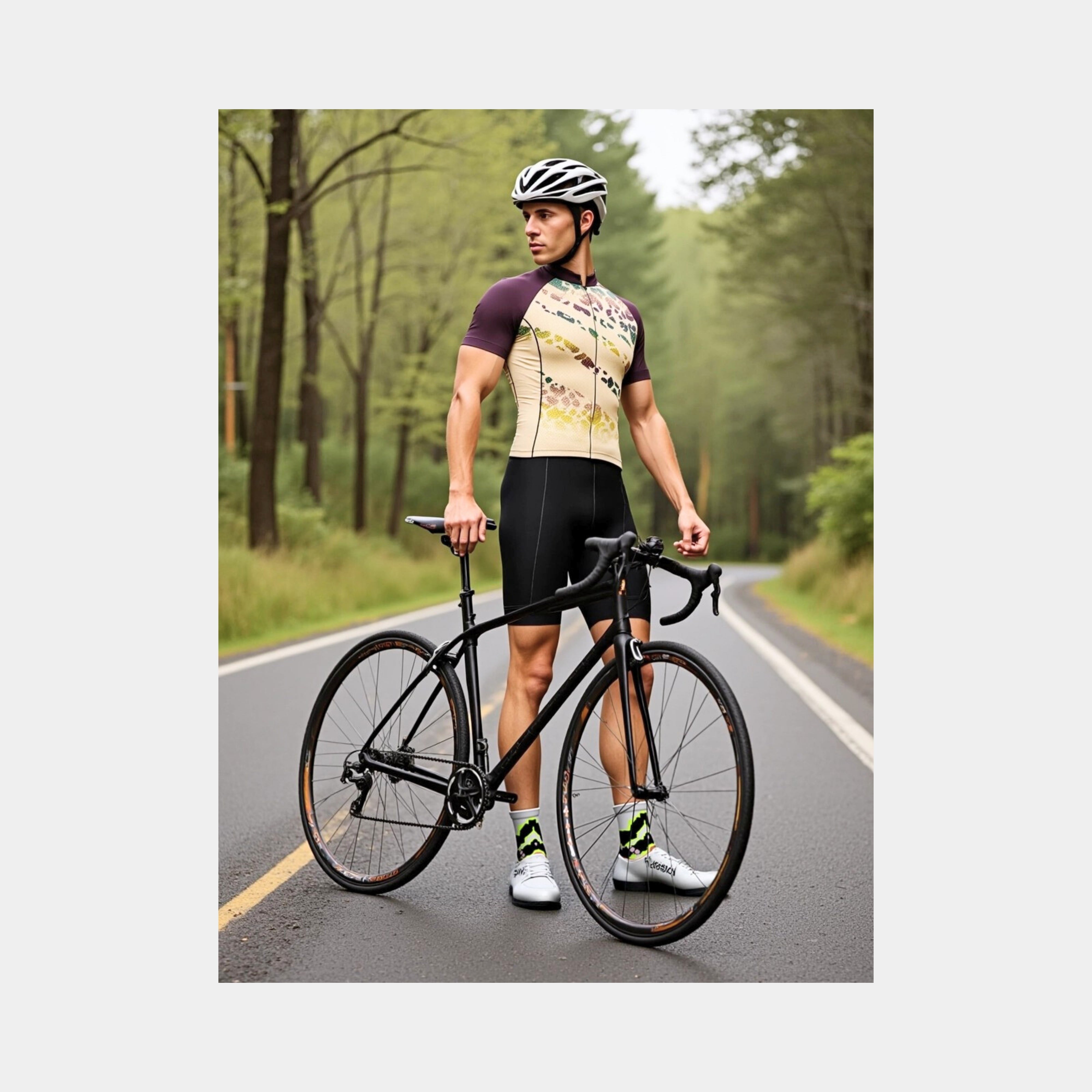Printed Cycling Jersey