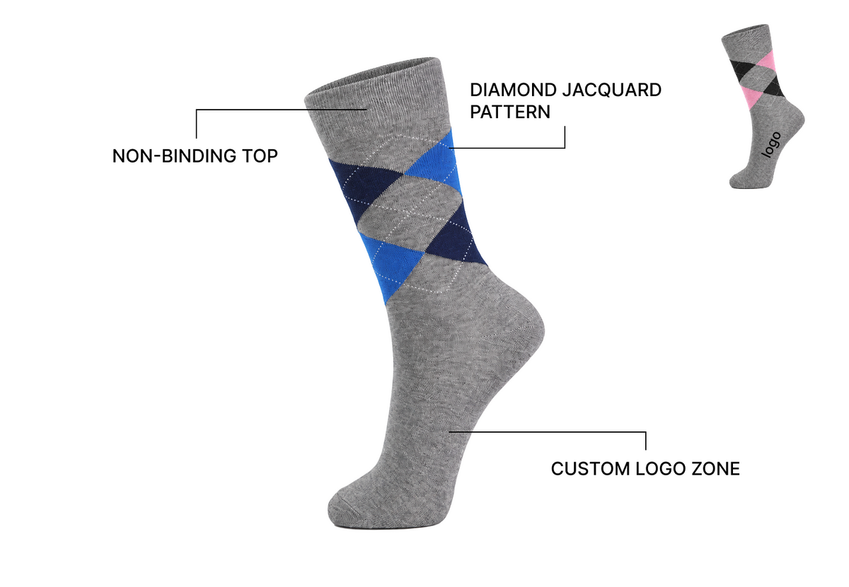 Everyday Dress Socks - Heat Transfer