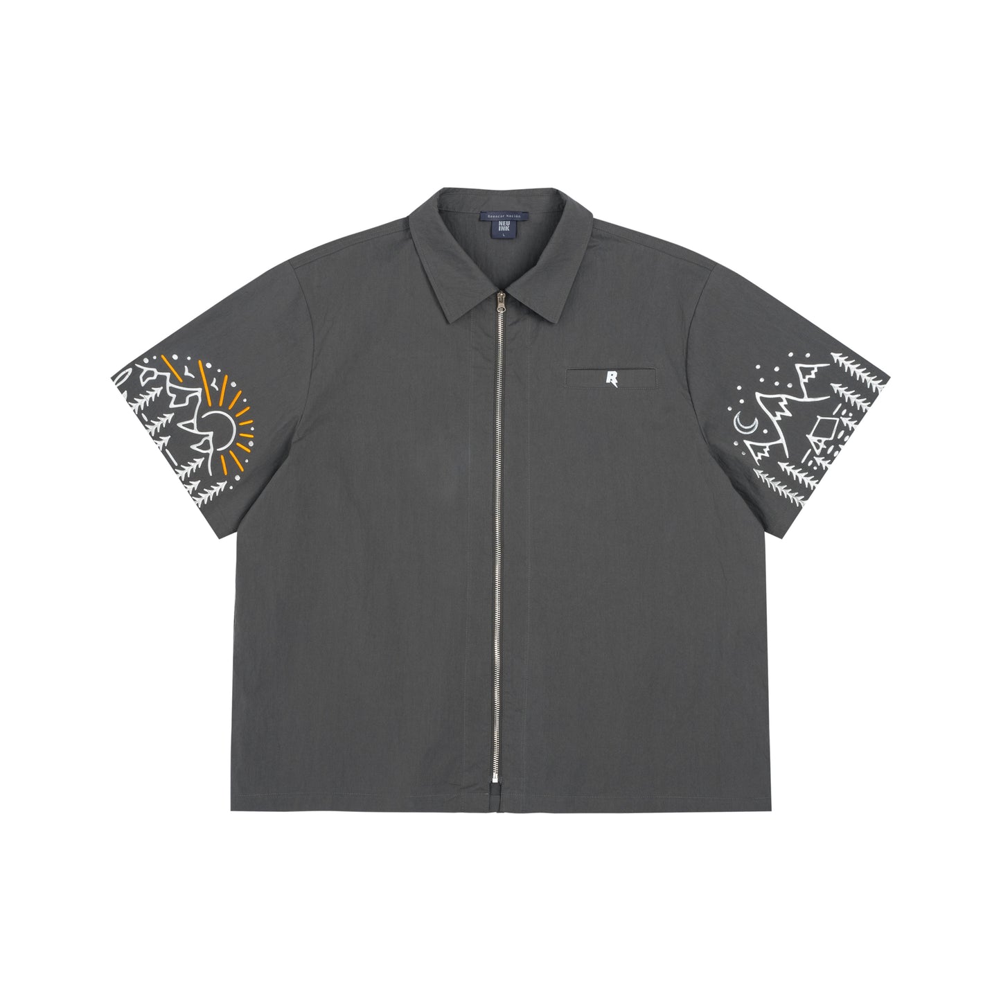 Outdoor Series - Nature's Harmony Zip Short-Sleeve Shirt
