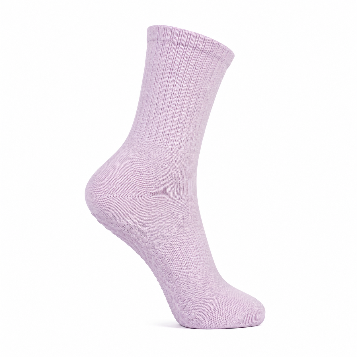 Women's Crew Length Non-Slip Grip Yoga Socks for Pilates Barre
