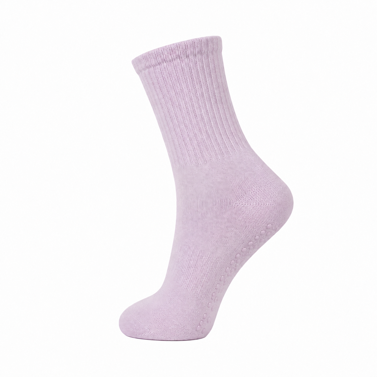 Women's Crew Length Non-Slip Grip Yoga Socks for Pilates Barre