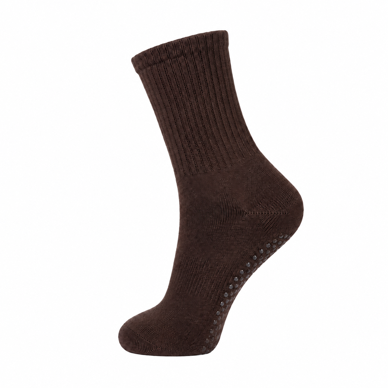 Women's Crew Length Non-Slip Grip Yoga Socks for Pilates Barre