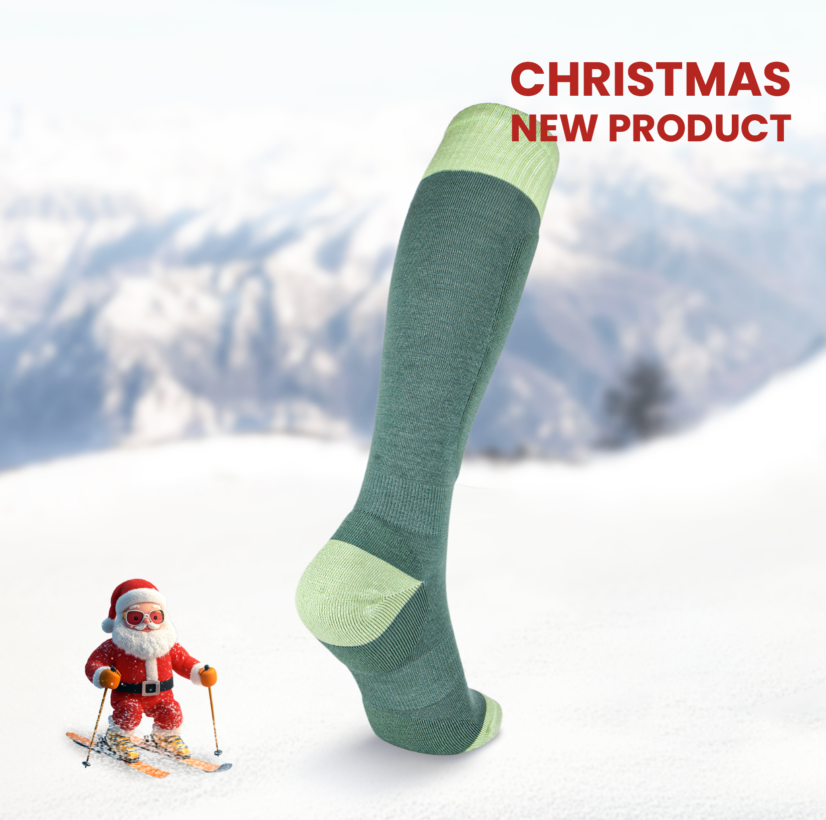 Knee High Skiing Sock