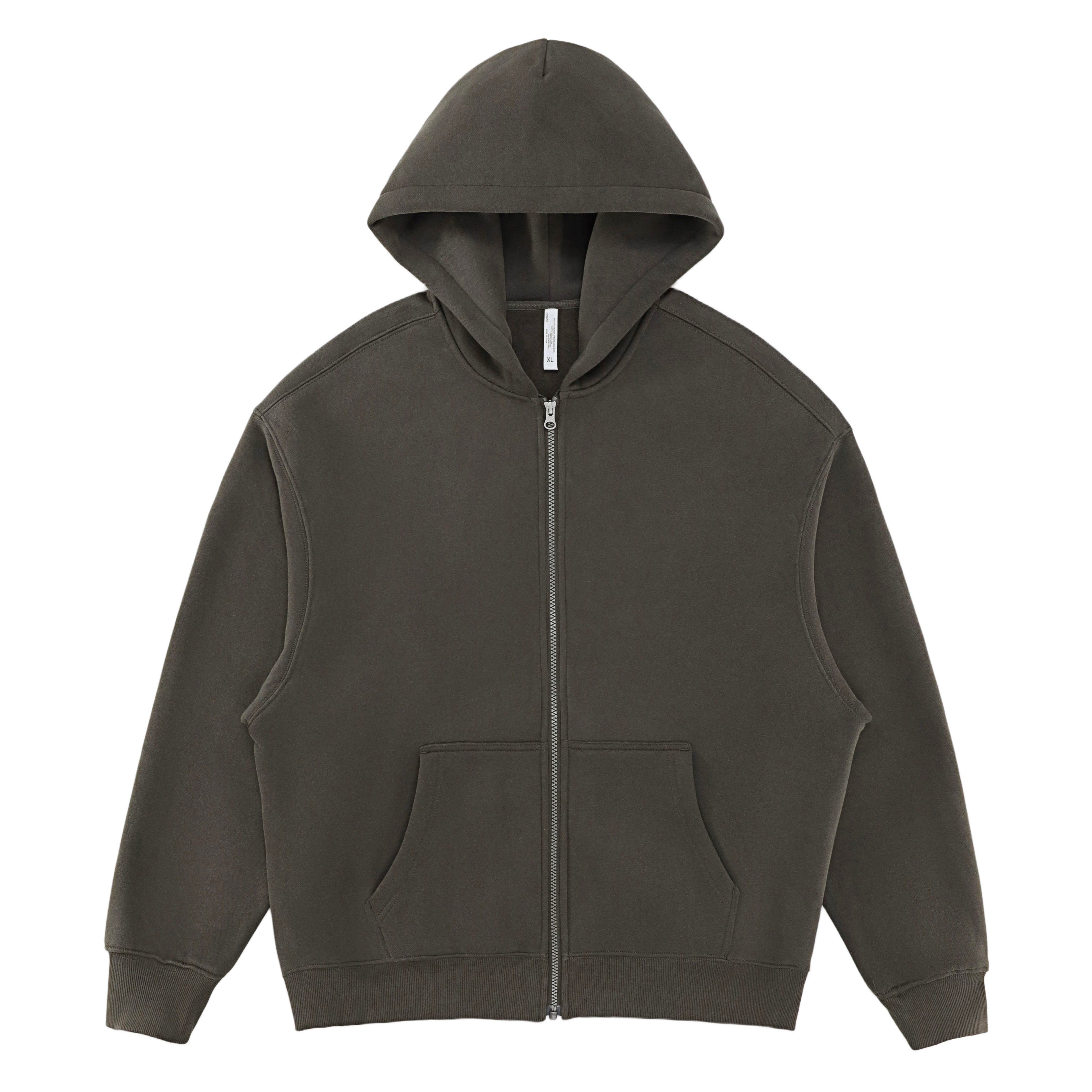 Zip-Up Plush Hoodie 350gsm