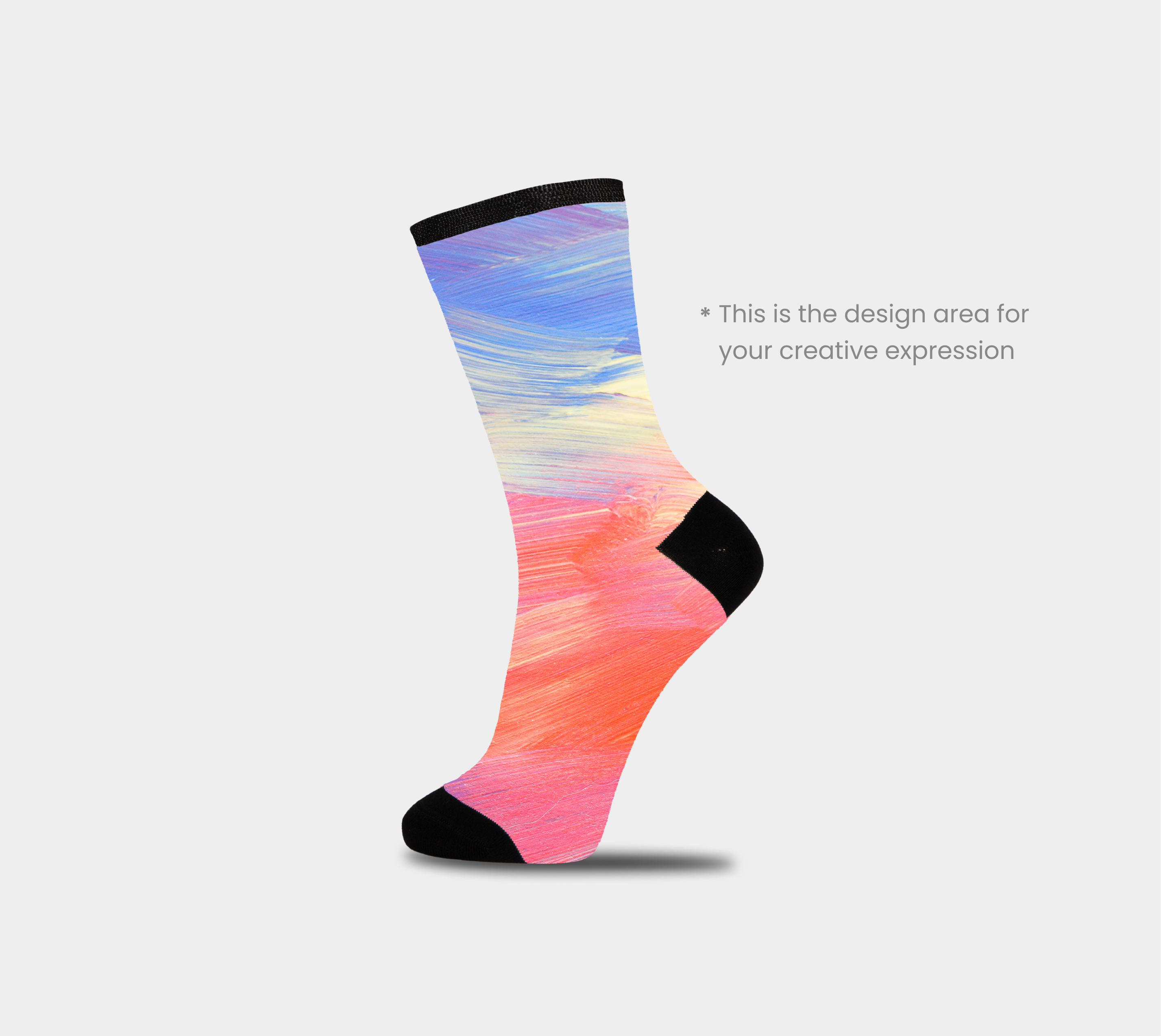 24 Pairs Custom Printed Crew Socks
