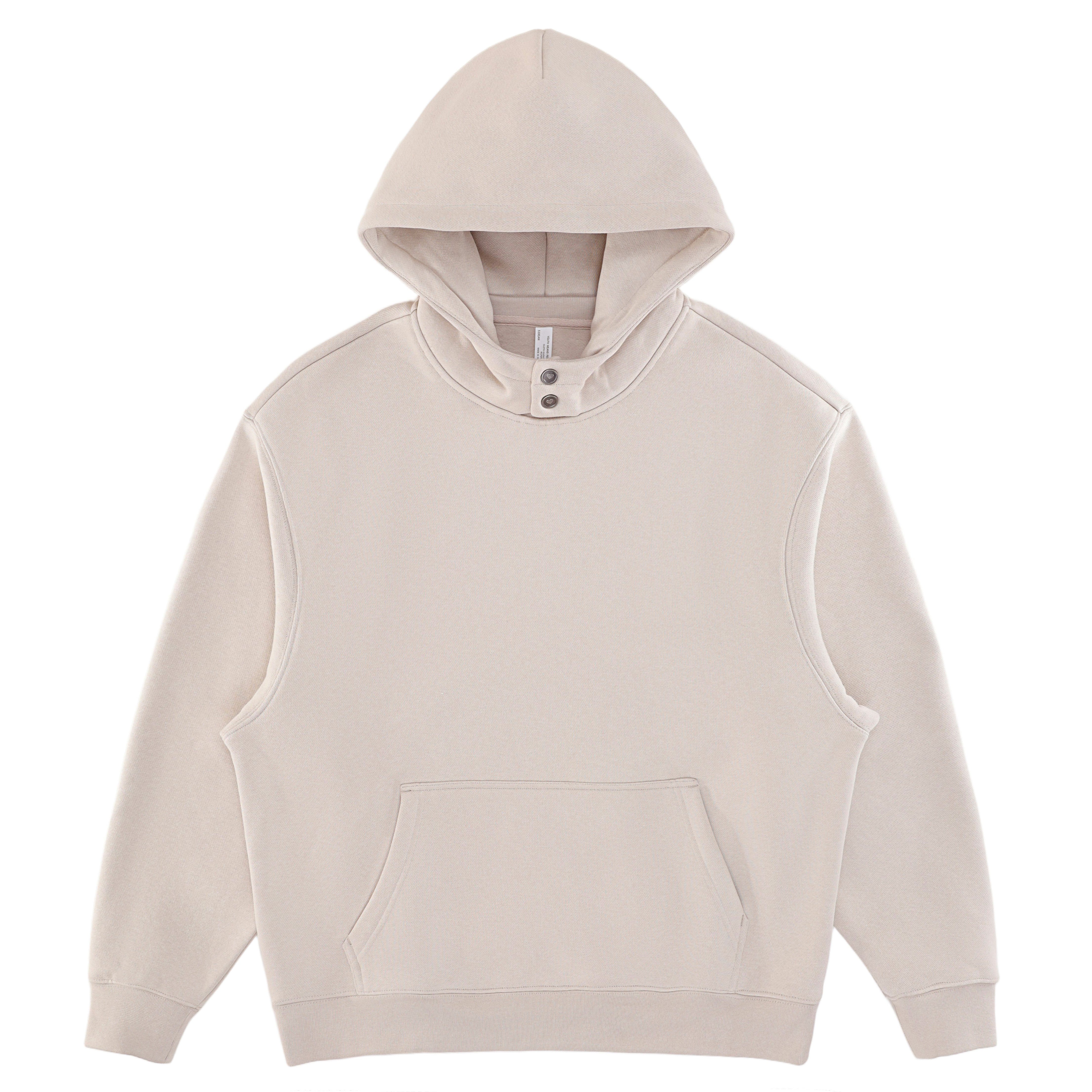 Double-Button Hooded Sweatshirt 510gsm