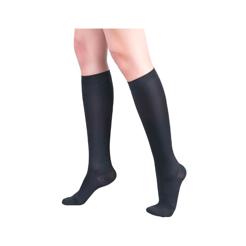Microfiber Knee High Compression Socks 15-20 mmHg
