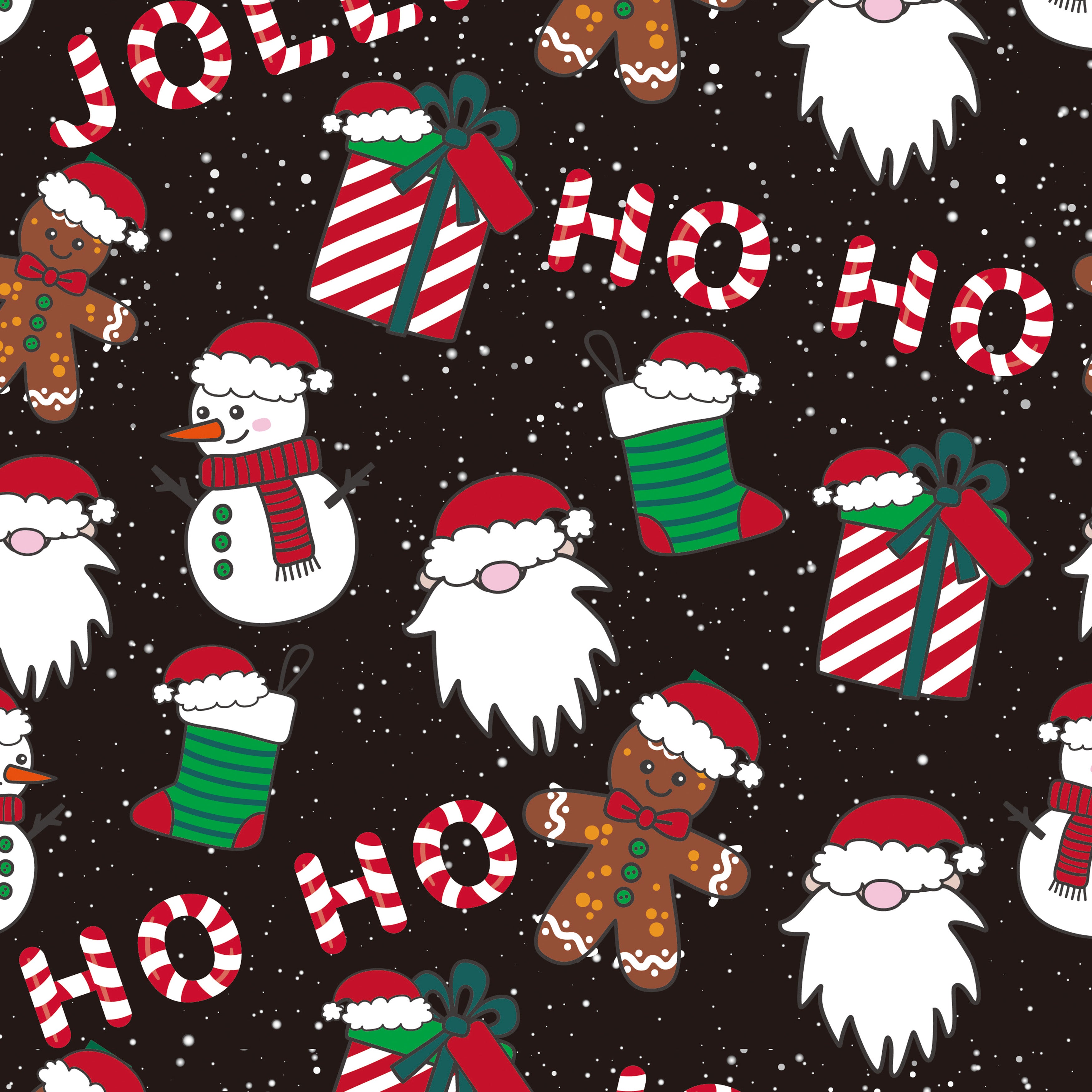 Happy Santa Hats Crew Sock (9")