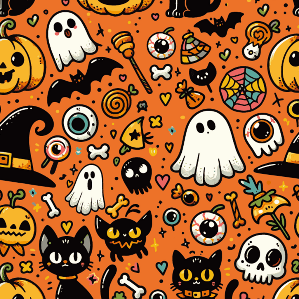 Pop Art Halloween Crew Sock (9")