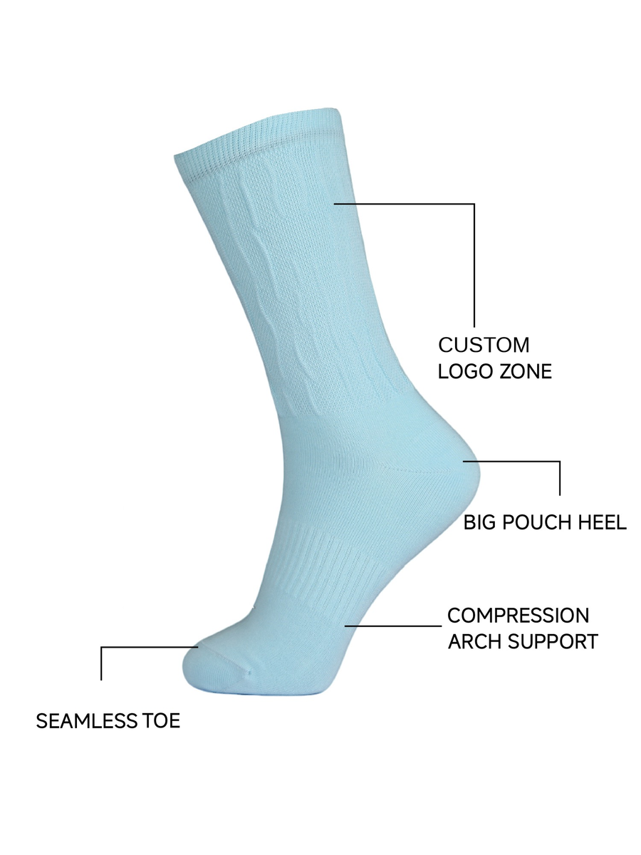 Everyday Crew Socks – Embroidered
