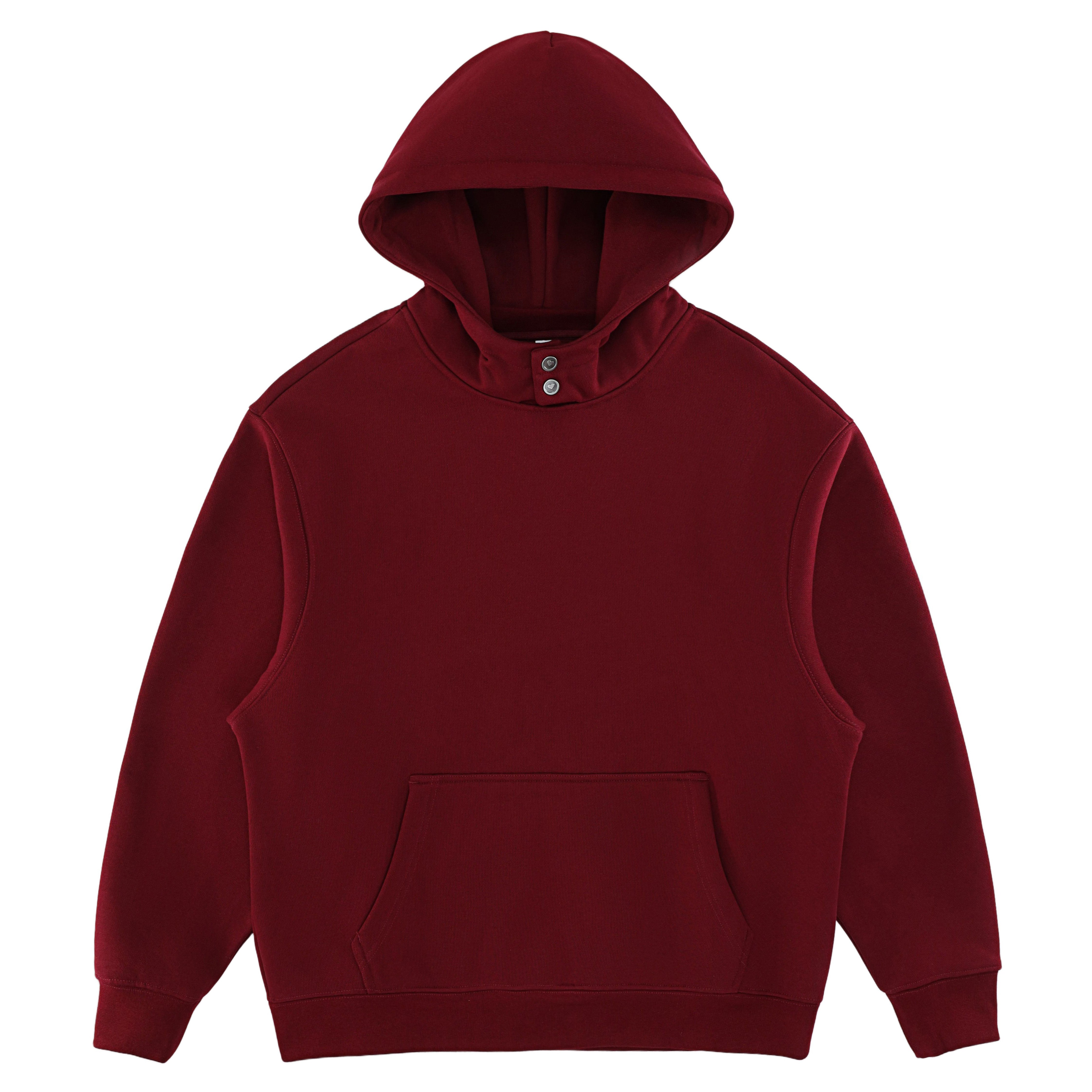 Double-Button Hooded Sweatshirt 510gsm