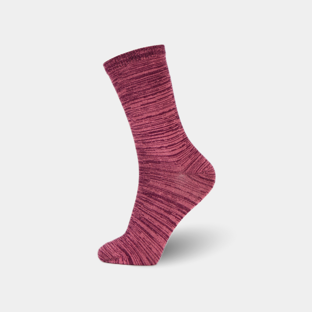 6 Pair Pack Crew Assorted Colors Random Feed Socks-TEAQ