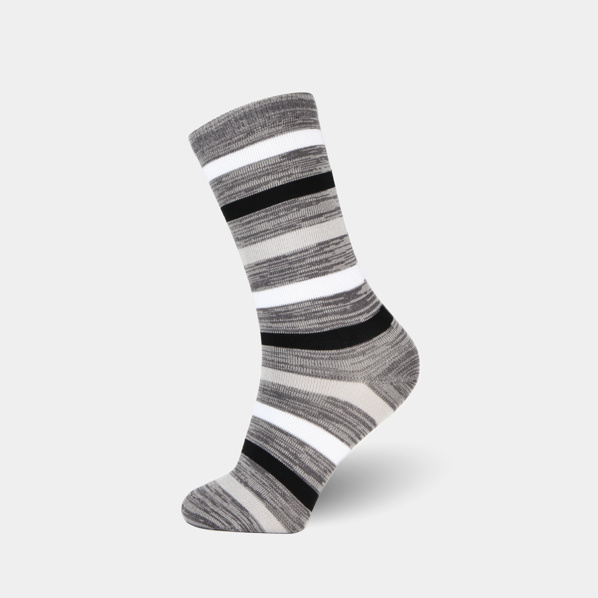 Crew 6 Pair Pack Ocelot Texture Assorted Colors-BLCK