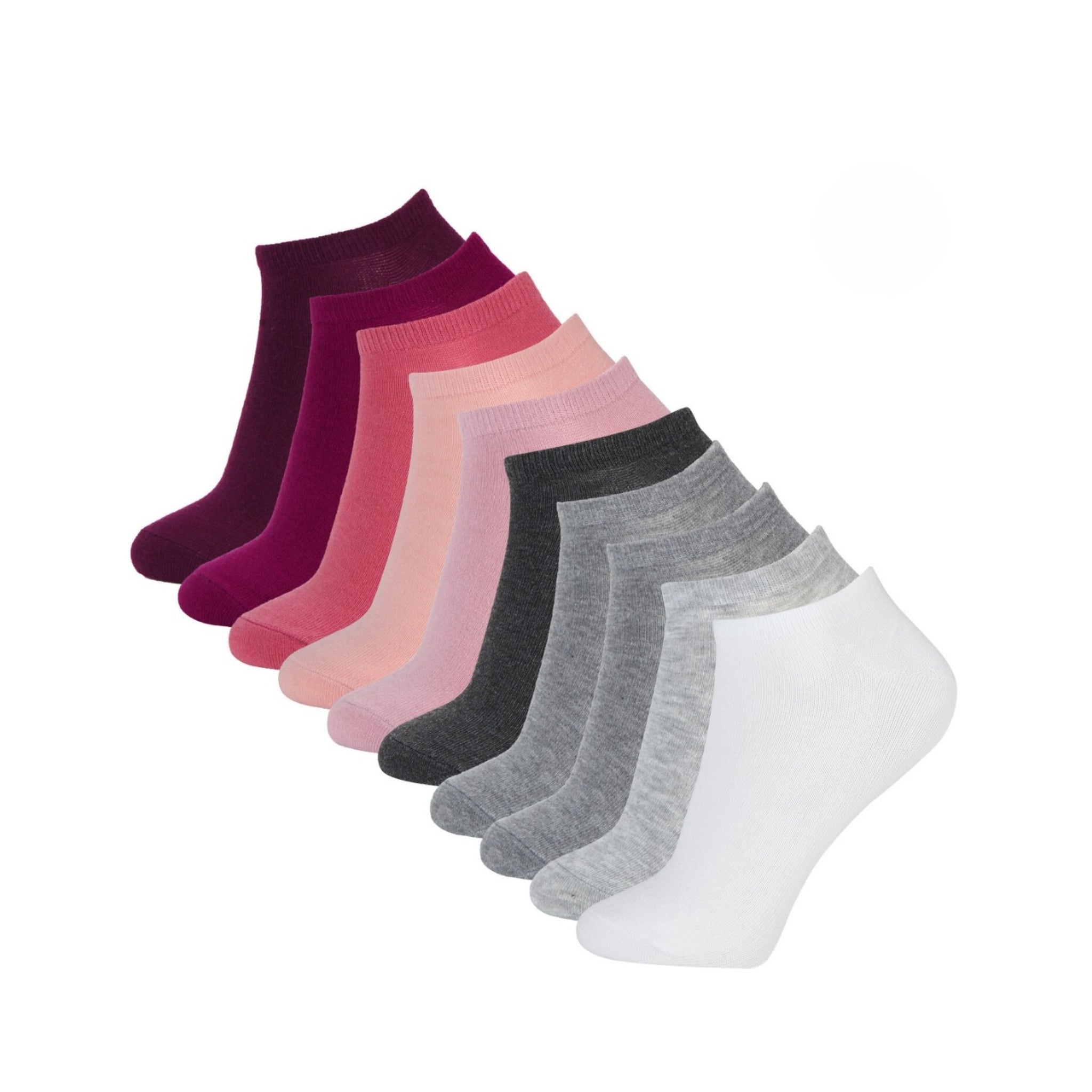 10 pairs assorted ankle socks