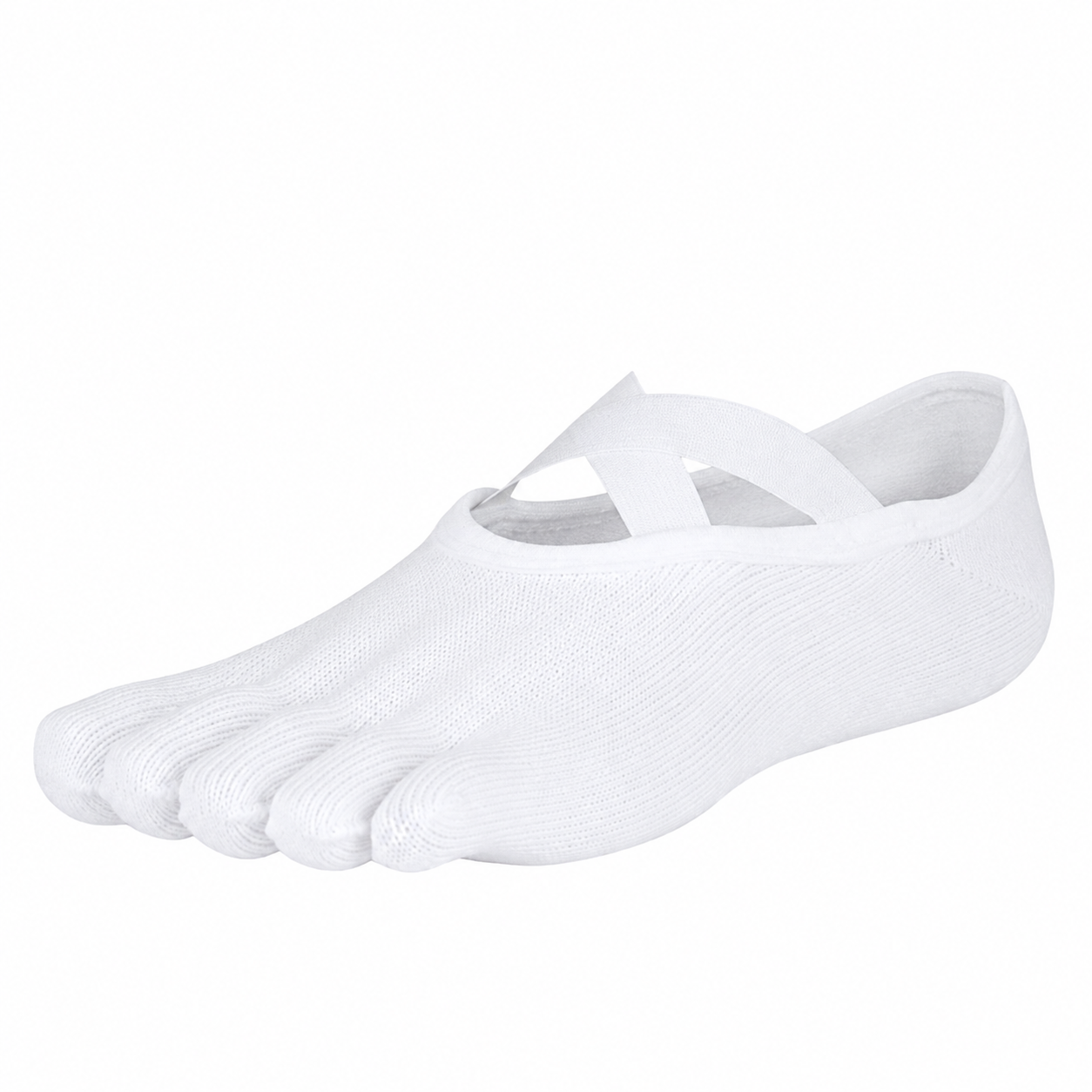 Women's Five-Toe Low Cut Grip Yoga Socks with Straps
